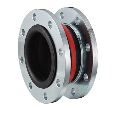 Compensator type 53 colour red - polyamide liner - flanges - steel or stainless steel - model 'A'
